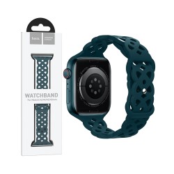 Hoco Silicone Hollow Bracelet WA09 for iWatch (42/44/45/49mm) Dark Green Hoco Silicone Hollow Bracelet WA09 for iWatch (42/44/45/49mm) Dark Green